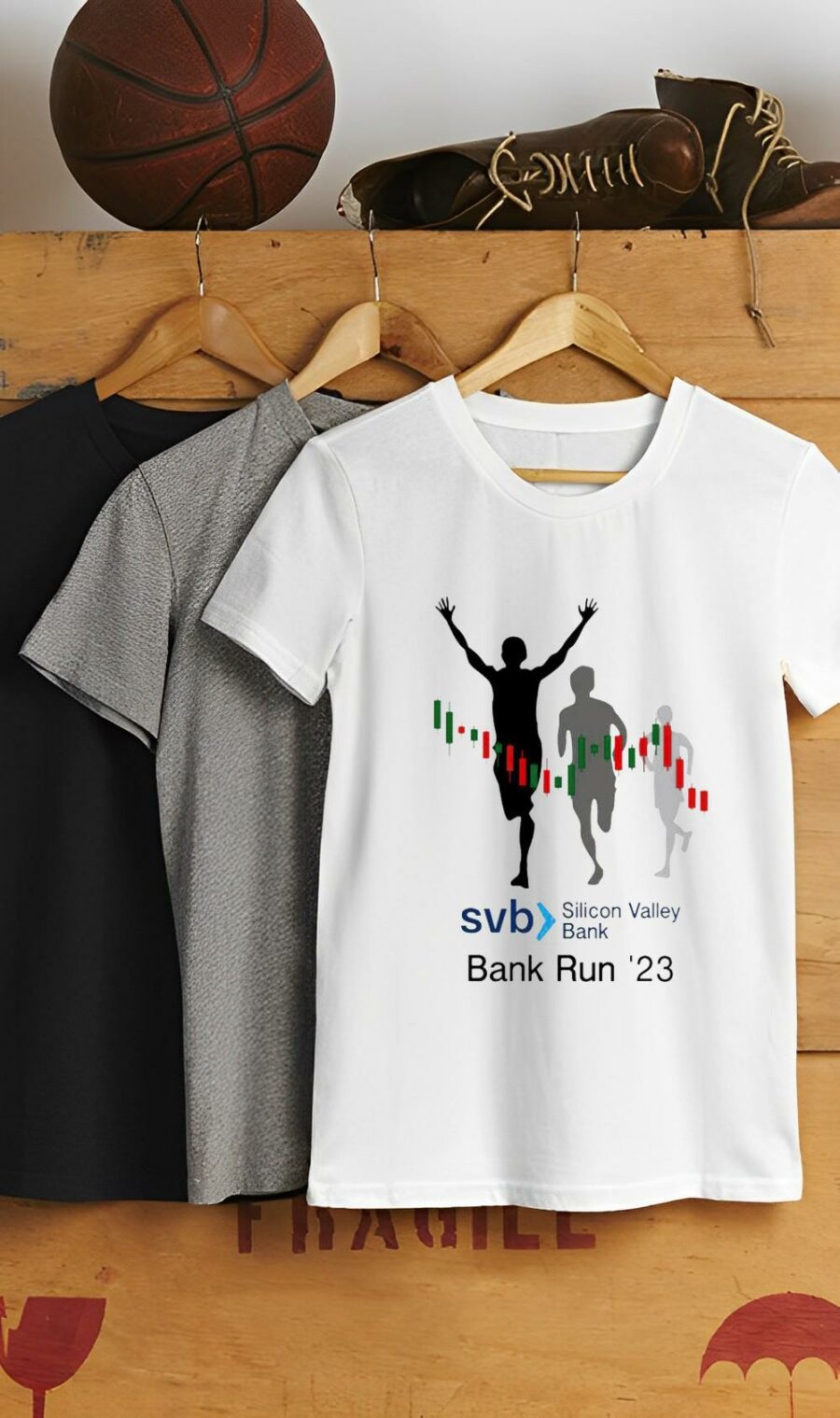 svb silicon valley bank run 23 shirt