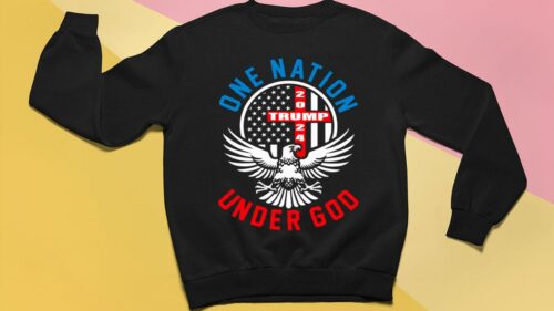 one nation 2024 trump under god sweatshirt