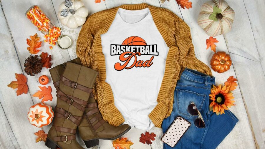 basketball dad life with basketball women shirt