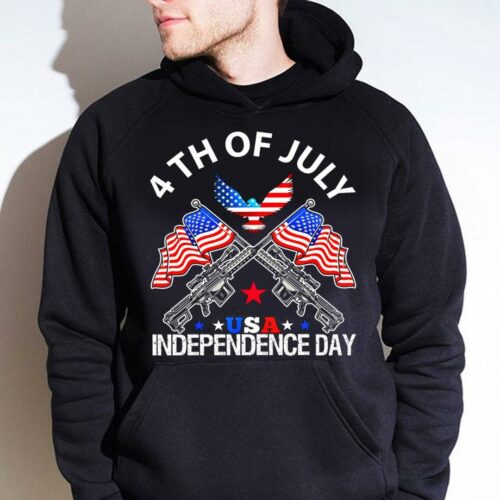 4th of july usa independence day american flag hoodie